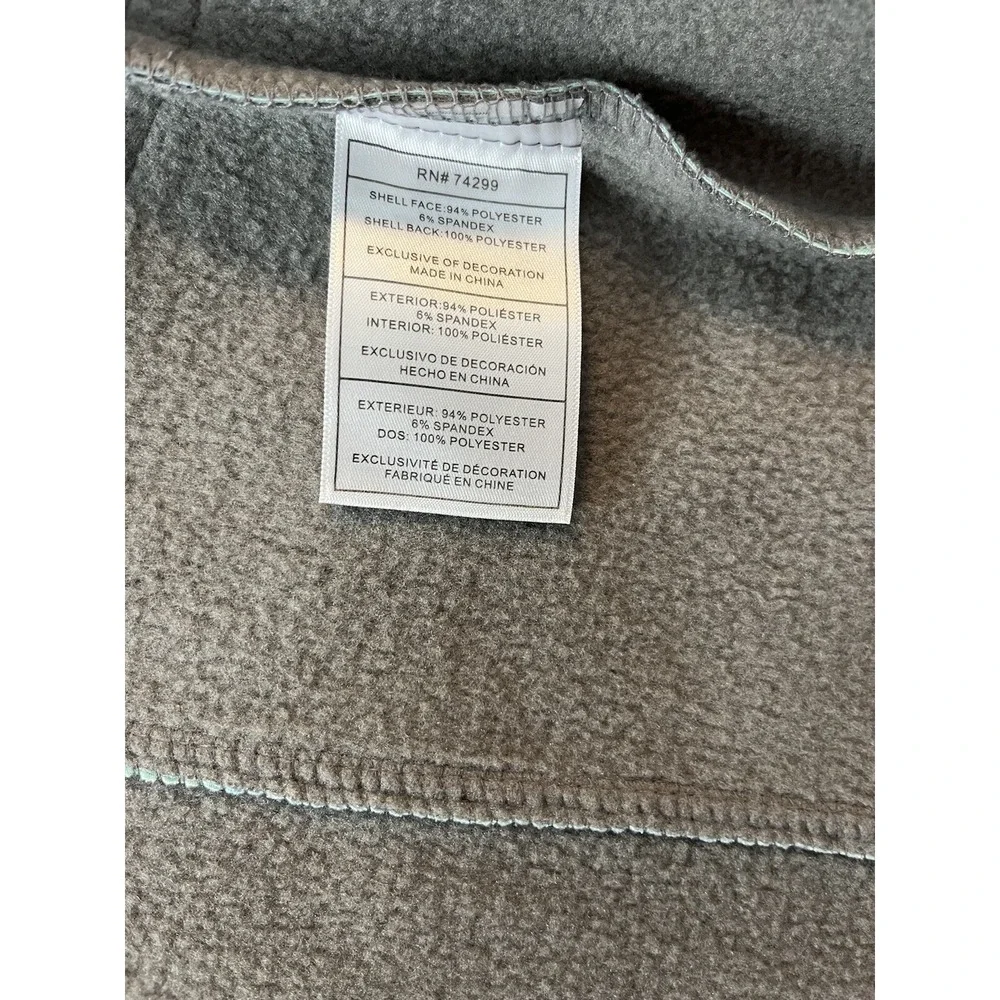 REEBOK Active Soft Shell Full Zip Hoodie Jacket Women Medium Tie Dye Mint Lined